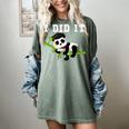 I Did It Kawaii Panda With Graduation Cap Diploma Women's Comfort Colors T-Shirt Berry
