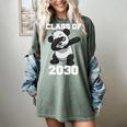 Kids Class Of 2030 Shirt Graduation Dabbing Panda Shirt Women's Comfort Colors T-Shirt Berry