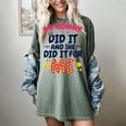 Kids My Mommy Did It Graduation Mom Graduate Women's Comfort Colors T-Shirt Berry