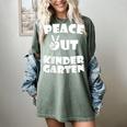 Kids Peace Out Kindergarten For Graduation Women's Comfort Colors T-Shirt Berry
