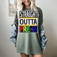 Kids Straight Outta Pre-K Graduation Women's Comfort Colors T-Shirt Berry