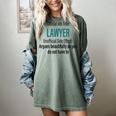 Lawyer Definition Quote Attorney Student Graduation Women's Comfort Colors T-Shirt Berry
