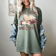 Love Books And Coffee Books Reading Coffee Drinking Women's Comfort Colors T-Shirt Berry