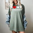 I Love My Introvert I Heart My Introvert Women's Comfort Colors T-Shirt Berry I Love My Introvert I Heart My Introvert Women's Comfort Colors T-Shirt Berry