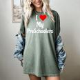 I Love My PreSchool Students Teachers Educators Graduation Women's Comfort Colors T-Shirt Berry