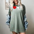 I Love My Social Anxiety Heart Humor Introvert Statement Women's Comfort Colors T-Shirt Berry