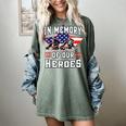 Memorial Day Memory Of Our Heroes Fallen Patriotic Veteran Women's Comfort Colors T-Shirt Berry