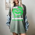 In My Memory Of My Grandpa NON-HODGKIN'S LYMPHOMA AWARENESS Women's Comfort Colors T-Shirt Berry