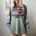 In Memory And Honor Of Firefighters Remembering 911 Women's Comfort Colors T-Shirt Berry