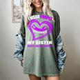 In My Memory Of My Sister DOMESTIC VIOLENCE AWARENESS Women's Comfort Colors T-Shirt Berry In My Memory Of My Sister DOMESTIC VIOLENCE AWARENESS Women's Comfort Colors T-Shirt Berry