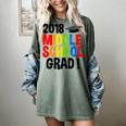 Middle School Graduation Class Of 2018 Shirt Women's Comfort Colors T-Shirt Berry
