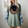 Moon Book Bookshelf Library Coffee Cup Star Stars Pattern Women's Comfort Colors T-Shirt Berry