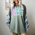 I Like Music More Than People Introvert Musician Retro Women's Comfort Colors T-Shirt Berry