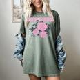 Nostalgia 80s 90s Retro Style Graphics Rose Pink Flower Women's Comfort Colors T-Shirt Berry