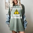 Not At All Friendly Do Not Approach Introvert Warning Women's Comfort Colors T-Shirt Berry