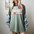 Not Friendly Do Not Approach Witty Introvert Tee Women's Comfort Colors T-Shirt Berry