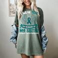 Ovarian Cancer Shirt I Wear Teal In Memory Of My Sister Women's Comfort Colors T-Shirt Berry Ovarian Cancer Shirt I Wear Teal In Memory Of My Sister Women's Comfort Colors T-Shirt Berry