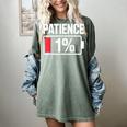 Patience 1 Battery Low Mood Tired Introvert Humor Women's Comfort Colors T-Shirt Berry Patience 1 Battery Low Mood Tired Introvert Humor Women's Comfort Colors T-Shirt Berry