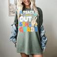 Peace Out 5th Grade Fifth Grade Graduation T-Shirt Women's Comfort Colors T-Shirt Berry