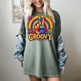 Peace Sign Groovy Vibes Costume Nostalgia Tie Dye Fashion Women's Comfort Colors T-Shirt Berry