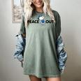 Peanuts Graduation Peace Out Snoopy Woodstock Women's Comfort Colors T-Shirt Berry