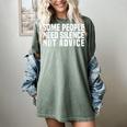 Some People Need Silence Not Advice Introvert Humor Women's Comfort Colors T-Shirt Berry Some People Need Silence Not Advice Introvert Humor Women's Comfort Colors T-Shirt Berry