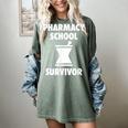 Pharmacy School Survivor PharmD Graduation T-Shirt Women's Comfort Colors T-Shirt Berry