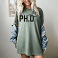 PhD Shirt Phinally Finally Done Graduation Her Women's Comfort Colors T-Shirt Berry
