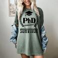 PHD Survivor T-Shirt Graduation Student Teacher For Men Women Kids Women's Comfort Colors T-Shirt Berry