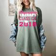 Pink Respiratory Therapist Class Of 2018 Graduation T Shirt Women's Comfort Colors T-Shirt Berry