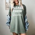 Please Chew Quieter Introvert Women's Comfort Colors T-Shirt Berry