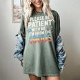Please Be Patient With Me I'm From The 1900s Retro Tee Premium Women's Comfort Colors T-Shirt Berry