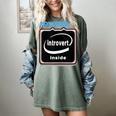 Powered By Introvert Inside Embrace Your Quiet Strength Women's Comfort Colors T-Shirt Berry Powered By Introvert Inside Embrace Your Quiet Strength Women's Comfort Colors T-Shirt Berry