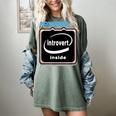 Powered By Introvert Inside Embrace Your Quiet Strength Women's Comfort Colors T-Shirt Berry Powered By Introvert Inside Embrace Your Quiet Strength Women's Comfort Colors T-Shirt Berry