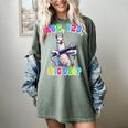 Preschool Graduate Shirt ABC 123 Mic Drop Llama Graduation Women's Comfort Colors T-Shirt Berry