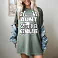 Proud Aunt Of A 2018 Graduate Senior Graduation School Shirt Women's Comfort Colors T-Shirt Berry