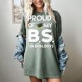 Proud Of My BS In Biology Graduation T-Shirt Women's Comfort Colors T-Shirt Berry