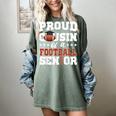 Proud Cousin Of a Football Senior 2026 Graduation Gifts Women's Comfort Colors T-Shirt Berry