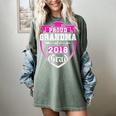 Proud Grandma Of a 2018 Grad Graduation Family Women's Comfort Colors T-Shirt Berry