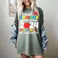 Proud Grandma Of Class Of 2024 Preschool Graduate Graduation Women's Comfort Colors T-Shirt Berry