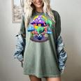Psychedelic Alien Mushroom Nostalgia Groovy Vibe Hippie Women's Comfort Colors T-Shirt Berry