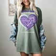 Purple In Memory Of My Grandpa Pancreatic Cancer Awareness Women's Comfort Colors T-Shirt Berry