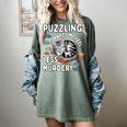 Puzzling Makes Me Feel Less Murdery Introvert Puzzle Cat Women's Comfort Colors T-Shirt Berry Puzzling Makes Me Feel Less Murdery Introvert Puzzle Cat Women's Comfort Colors T-Shirt Berry