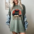 i Read Books And i Know Things Cat Reading Coffee Women's Comfort Colors T-Shirt Berry