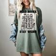 Read Books Stay Weird Book Lover Joke Introvert Reading Women's Comfort Colors T-Shirt Berry
