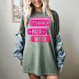 Reading Books Its Book Fair Week Women's Comfort Colors T-Shirt Berry