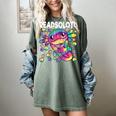 Readsolotl Cute Axolotl Book Lover Reading Women Girls Women's Comfort Colors T-Shirt Berry