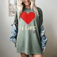 Retro Gamer 1 Life Pixel Heart – 8-Bit Gaming Nostalgia Women's Comfort Colors T-Shirt Berry