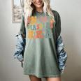 Retro Groovy In My Master's Degree Era Graduation Master Women's Comfort Colors T-Shirt Berry