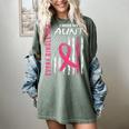 RIP Memorial In Memory Of Aunt Breast Cancer Awareness Flag Women's Comfort Colors T-Shirt Berry